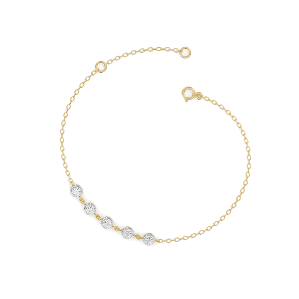  Constellation Star lab grown bracelet- Open View