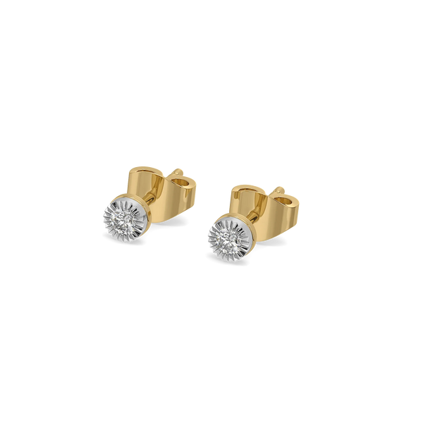 Constellation lab grown diamond Studs - Perspective view
