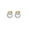 Modernist Lab grown diamond Stud earrings - Front View