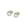 Modernist Lab grown diamond Stud earrings - Perspective view