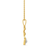 Flora Lab Grown Diamond Pendant - side view