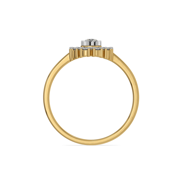 Botanical Flora Pure Gold Lab Diamond Ring
