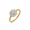 Botanical Flora Pure Gold Lab Diamond Ring