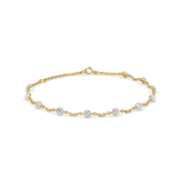 Couture Clover Pure Gold Lab Diamond Bracelet