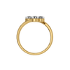 Couture Clover Lab Grown Diamond Ring- Top View 