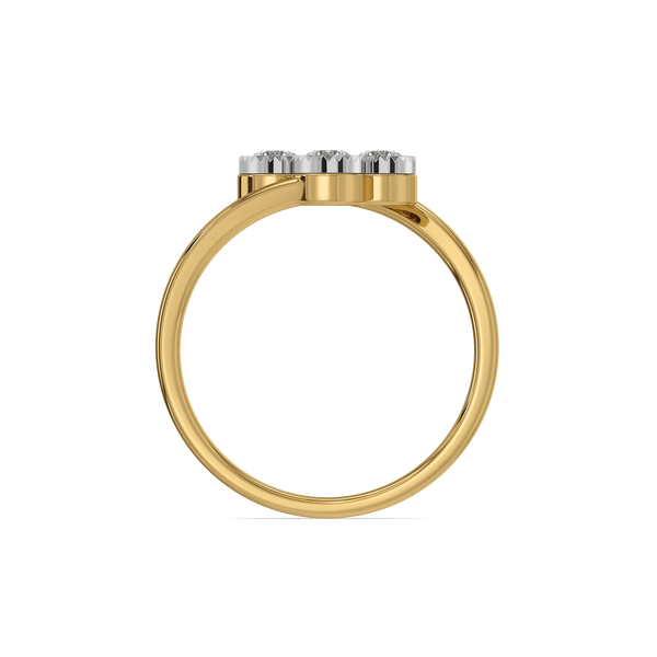 Couture Clover Lab Grown Diamond Ring- Top View 