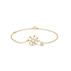Organza Butterfly Lab Grown Diamond Bracelet - Front View