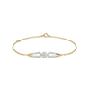 Stiletto Edge Pure Gold Lab Diamond Bracelet