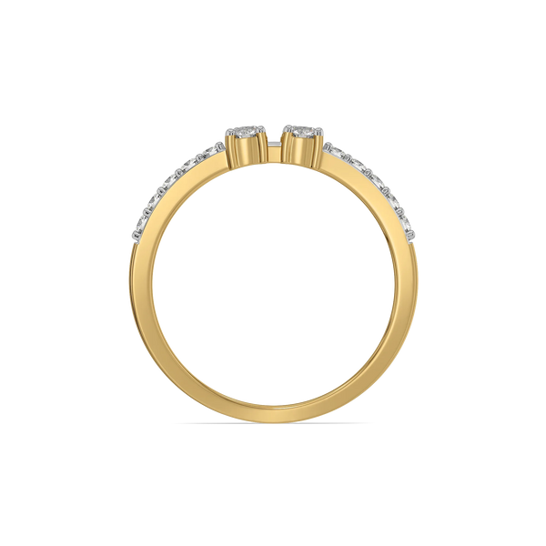 Twin Touch Lab Grown Diamond Ring - Top View