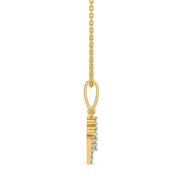 Shared Love Lab Grown Diamond Pendant - Side View