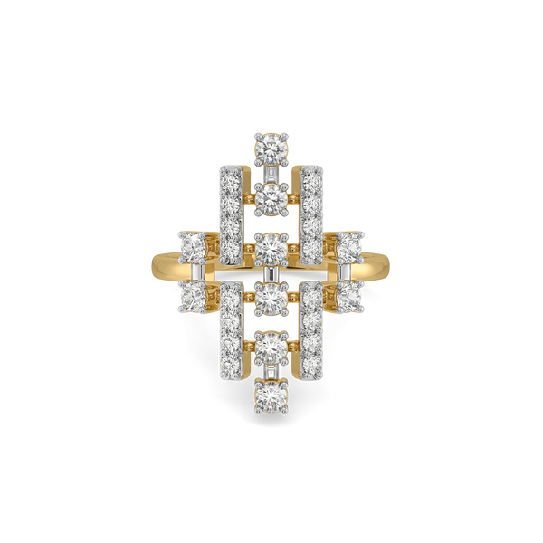 Shared Love Pure Gold Lab Diamond Cocktail Ring