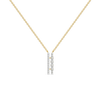 Side-by-Side Lab Diamond Necklace- front view