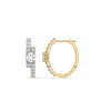 Boundless Lab Grown Diamond Hoop Earrings - Front & side view