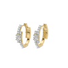 Boundless Lab Grown Diamond Hoop Earrings - Perspective View