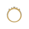 Parallel Steps Lab Grown Diamond Cocktail Ring - Top View
