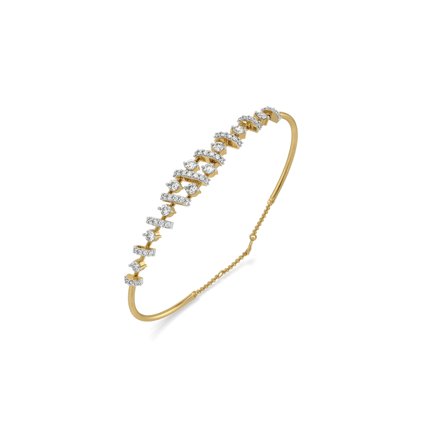 Always Near Lab Grown Diamond Bangle - Perspective View