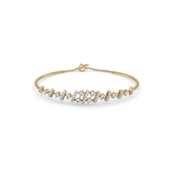 Always Near Lab Grown Diamond Bangle - Front View