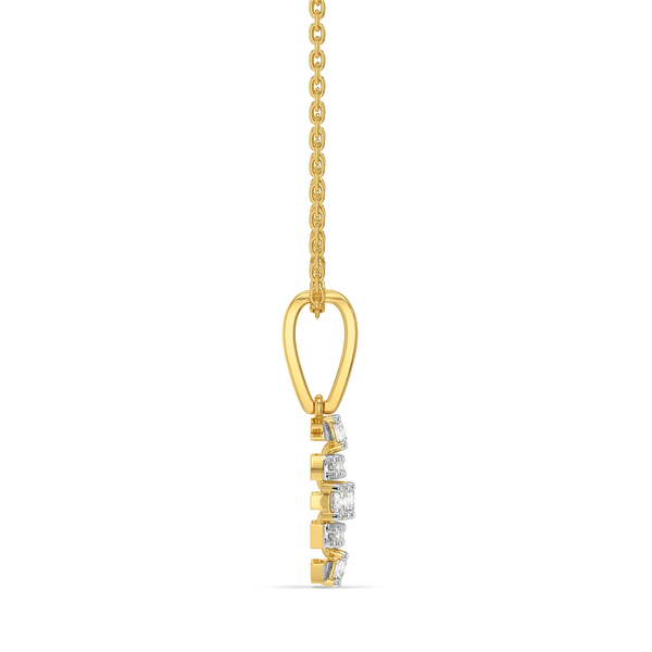 Core Connection Lab Grown Diamond Pendant - Side View