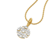 Core Connection Lab Grown Diamond Pendant - Perspective View
