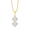Mirror Sisters Lab Grown Diamond Pendant - Front View