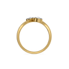 Twin Leaf Pure Gold Lab Grown Diamond Ring