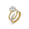 Solitaire-Illusion Pure Gold Lab Grown Diamond Ring
