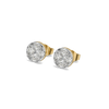 Solitaire-Illusion Pure Gold Lab Grown Diamond Stud Earrings