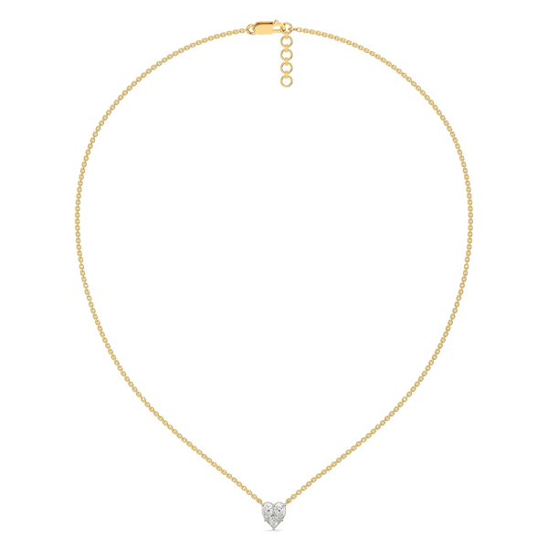 Sweetheart Pure Gold Lab Grown Diamond Necklace
