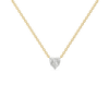 Sweetheart Pure Gold Lab Grown Diamond Necklace
