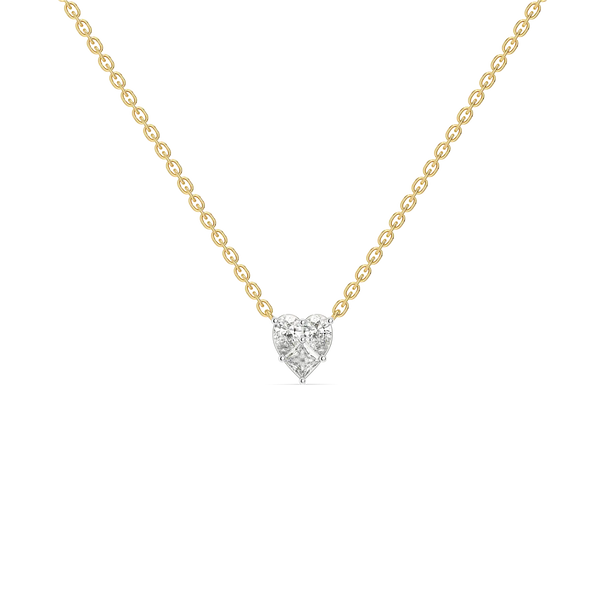 Sweetheart Pure Gold Lab Grown Diamond Necklace
