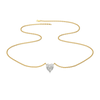 Sweetheart Pure Gold Lab Grown Diamond Necklace