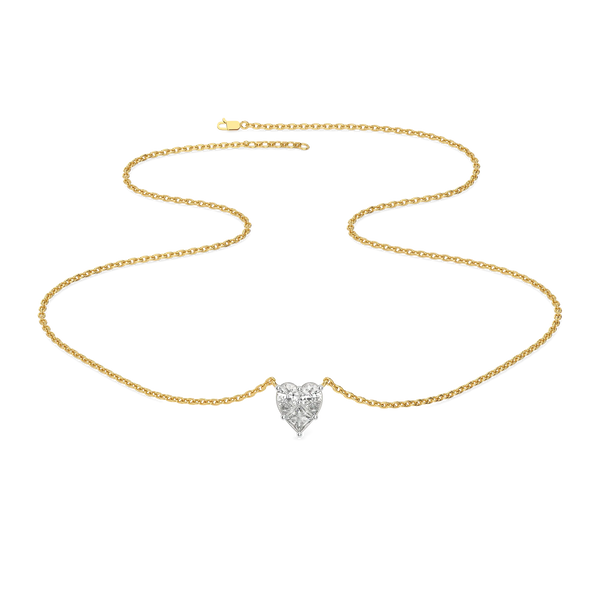 Sweetheart Pure Gold Lab Grown Diamond Necklace