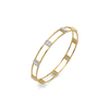 Art Deco Pure Gold Lab Grown Diamond Bangle