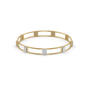 Art Deco Pure Gold Lab Grown Diamond Bangle