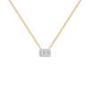 Art Deco Pure Gold Lab Grown Diamond Necklace