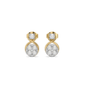Entwine Circle Pure Gold Lab Grown Diamond Stud Earrings