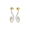 Cascade Marquise Pure Gold Lab Grown Diamond Drop Earrings