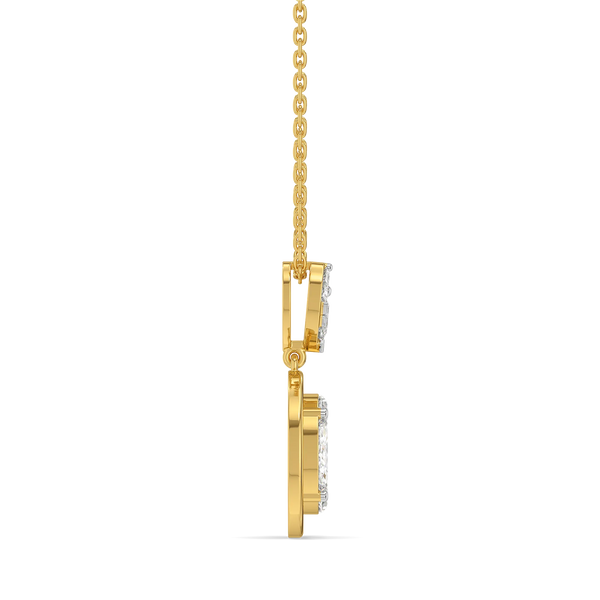 Empress Crown Pure Gold Lab Grown Diamond Pendant