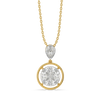 Empress Crown Pure Gold Lab Grown Diamond Pendant