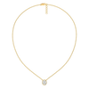 Oval Illusion Pure Gold Lab Grown Diamond Necklace