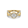 Crossover Pure Gold Lab Grown Diamond Ring