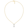 Mosaic Fancy Pure Gold Lab Grown Diamond Necklace
