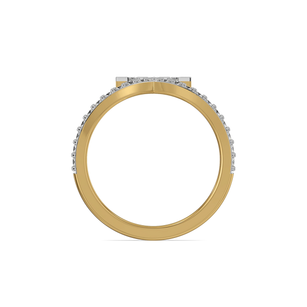 Triangle Arc Lab Grown Diamond Ring