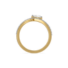 Heart Sweep Lab Grown Diamond Ring