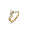 Heart Sweep Lab Grown Diamond Ring