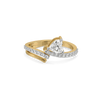 Heart Sweep Lab Grown Diamond Ring