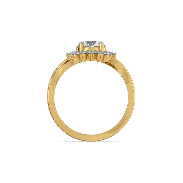 Sunkissed Halo Lab Grown Diamond Ring
