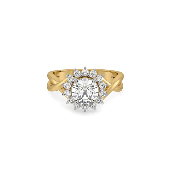 Sunkissed Halo Lab Grown Diamond Ring