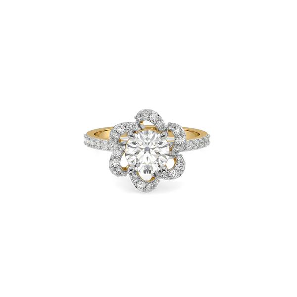Round Flora Lab Grown Diamond Ring