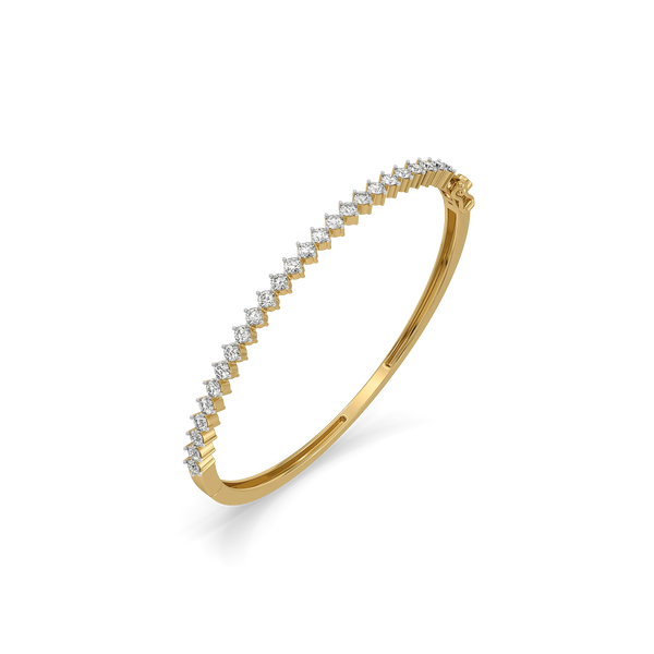 Infinite Glow Lab Grown Diamond Bangle - Perspective View